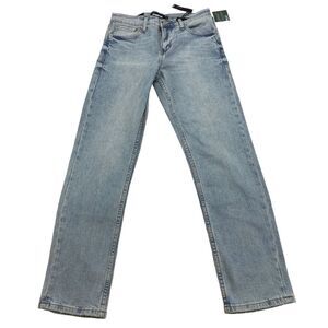 RSQ Jeans Womens Size 14  Slim Blue Denim Straight Leg Mid Rise Light Wash